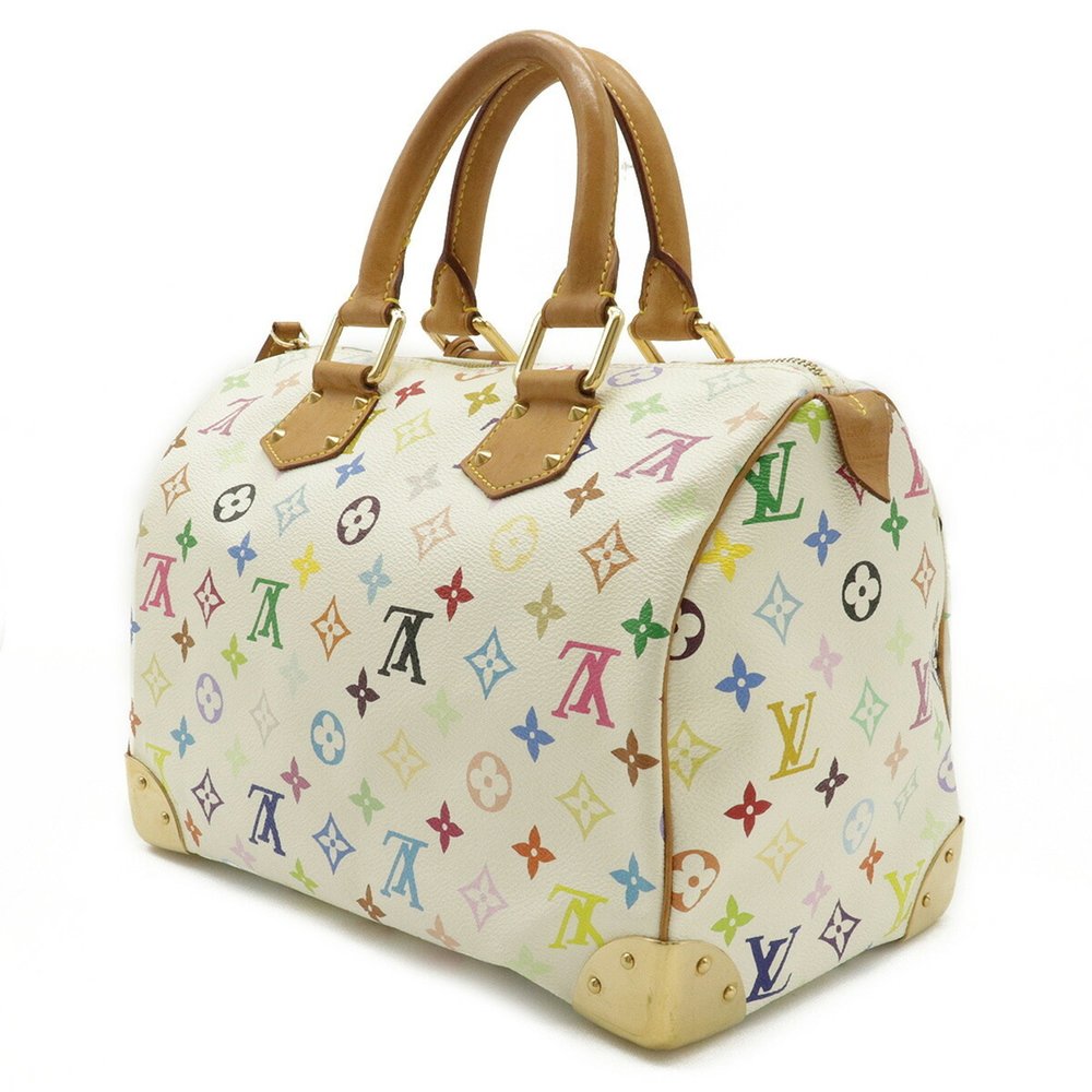 LOUIS VUITTON Louis Vuitton Monogram Multicolor Speedy 30 Handbag Bronze Whit... - Picture 2 of 8